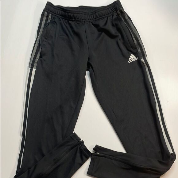 Adidas Womens Black/White Joggers Trackpants Sz XS - Picture 1 of 7